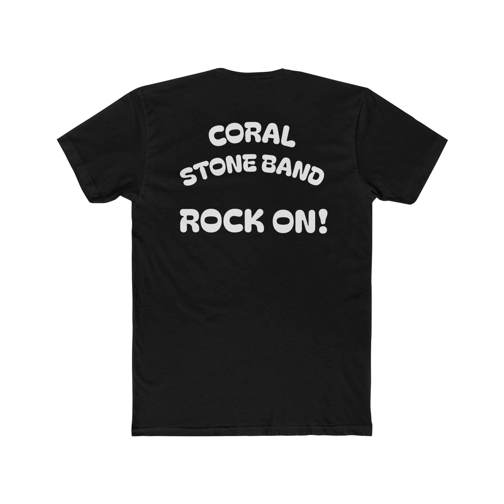 Coral Stone Band Unisex Cotton Crew Tee - Rock On! Music Shirt, Concert T-Shirt, Gift for Music Lovers, Casual Wear, Band Merchandise