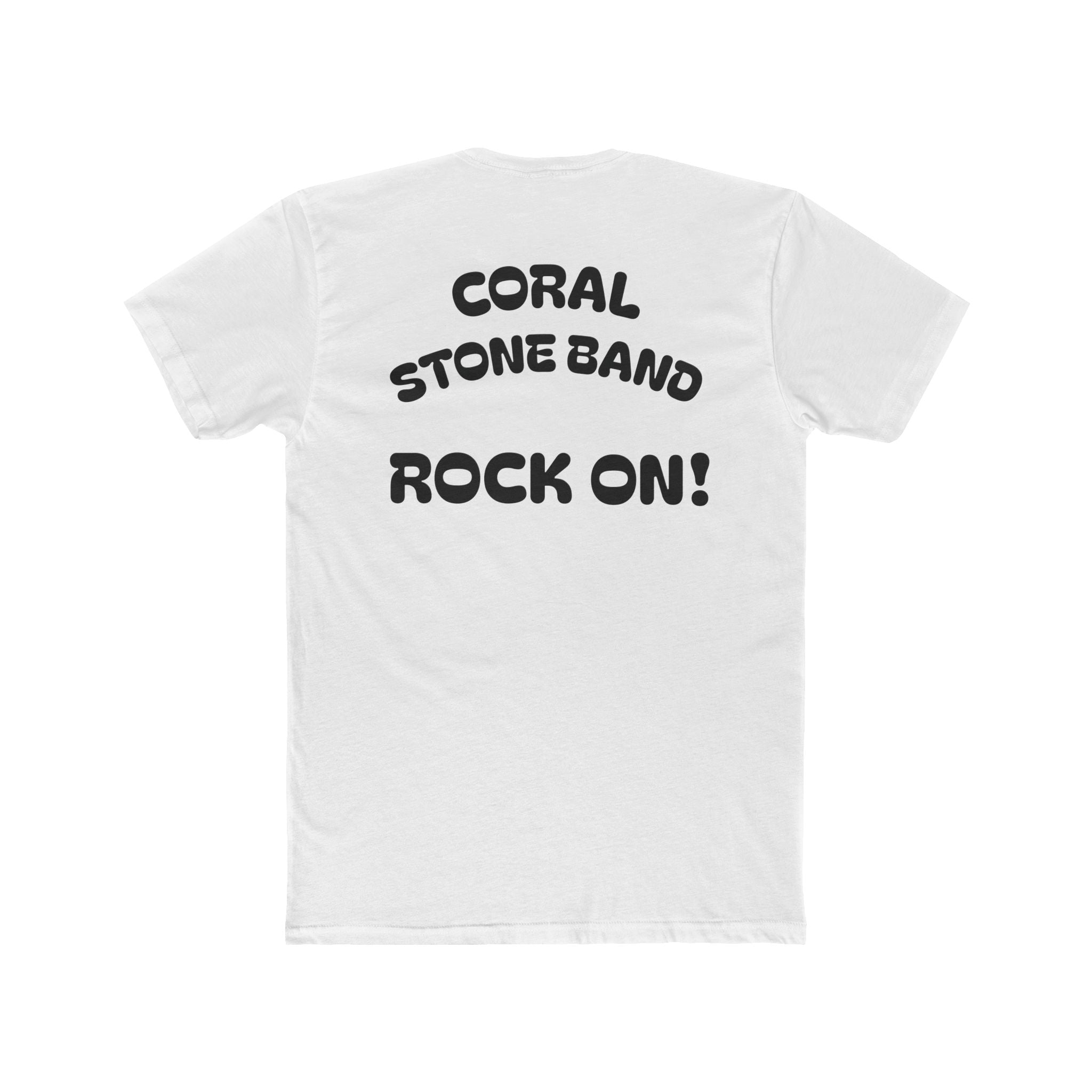 Coral Stone Band Unisex Cotton Crew Tee - Rock On! Music Shirt, Concert T-Shirt, Gift for Music Lovers, Casual Wear, Band Merchandise